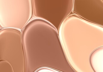 Cream silk Holographic abstract background geometric optical fluid lines illusion wallpaper wave clear liquid illustration 