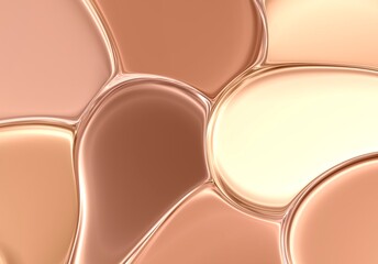 Cream silk Holographic abstract background geometric optical fluid lines illusion wallpaper wave clear liquid illustration 