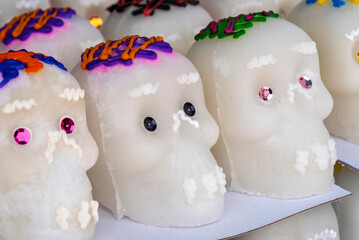 dia de muertos, calaveritas, calavera de azucar, festividad, mexico, coco, pastel, alimento,...