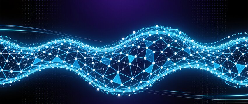 futuristic point grid