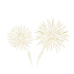 Fototapeta premium Golden Fireworks on White – Sparkling Celebration for Milestones & Joy Elegant, festive, and versatile — ideal for New Year’s, birthdays, or achievement-themed designs.