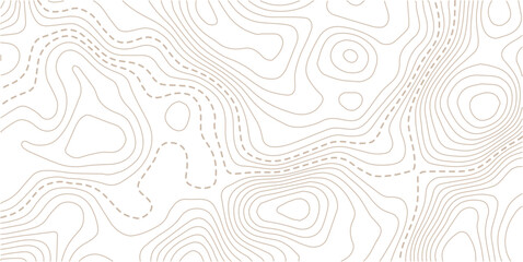 Topographic gold luxury map background. Geographic abstract pattern. The topo contour or wallpaper. Modern design with Golden and White background with topographic wavy pattern design