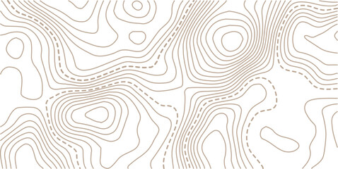 Fototapeta premium Topographic gold luxury map background. Geographic abstract pattern. The topo contour or wallpaper. Modern design with Golden and White background with topographic wavy pattern design