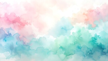 Abstract watercolor washes in soft pastel hues, a dreamy composition perfect for a background