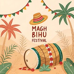 Magh Bihu Festival Background