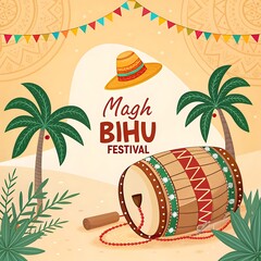 Magh Bihu Festival Background