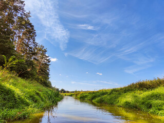 spływ rzeką Barcz w Dolina Baryczy © Grzegorz