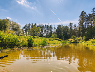 spływ rzeką Barcz w Dolina Baryczy © Grzegorz