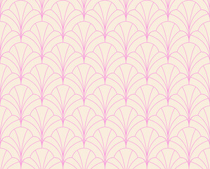 Abstract vector art seamless pattern. Vintage victorian background. Geometric retro illustration.