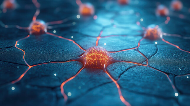 Cells of the Body, Merkel cells interacting with nerve endings visualized in a scientific image on cellular structures.