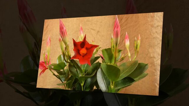 Fioritura rapida di una dipladenia