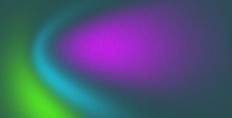 Grainy gradient background with glowing purple, blue, and green abstract wave and noise texture design