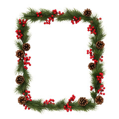 Pine & Berry Holiday Border on White &ndash; Rustic, Festive Frame for Your Message
Perfect for cards, invites, or seasonal designs &mdash; natural, warm, and beautifully traditional.