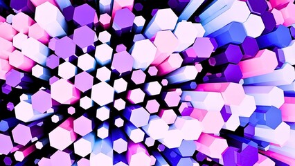 Stunning geometric background with vibrant pinks, purples, and blues perfect for modern designs or abstract presentations