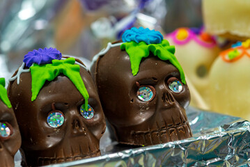 dia de muertos, calaveritas, calavera de azucar, festividad, mexico, coco, pastel, alimento,...