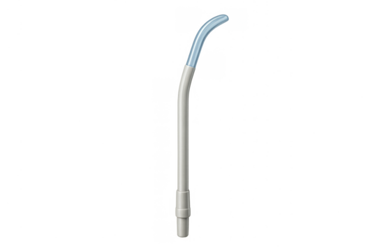 Dental saliva ejector instrument with transparent background