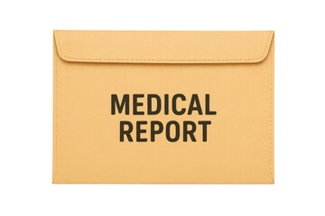 Medical report envelope containing health record documents
