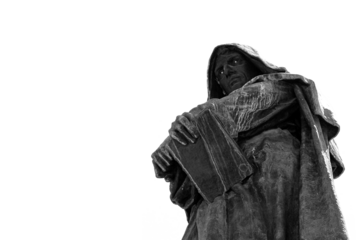 a roman statue contemplating