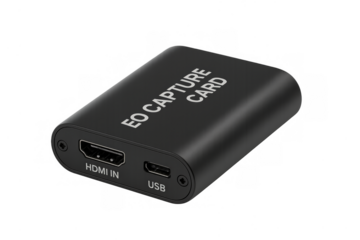 Black video capture card for streaming and gaming