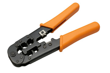 Rj45 network crimping tool with orange handles