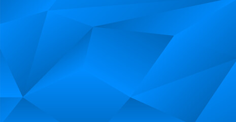 Obraz premium Abstract Blue Polygon Pattern Background. Geometric. Technology Wallpaper. Banner. Vector Illustration