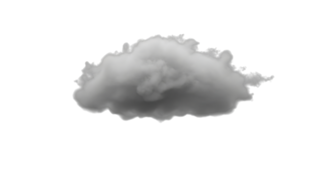 Isolated cloud formation against a clean transparent background, showcasing its unique shape and texture isolated on transparent background perfect for adding a touch of natural beauty and atmospheric - Powered by Adobe