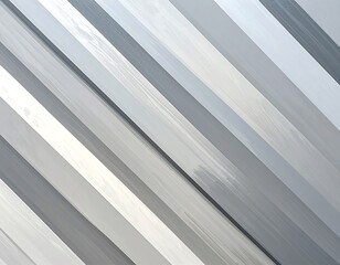 Obraz premium An abstract image of parallel, diagonal stripes in a range of monochromatic shades, transitioning from dark to light