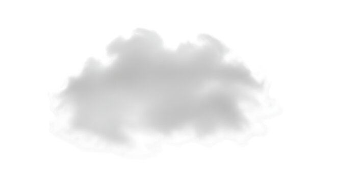 Isolated cloud on transparent background a soft, gray cloud floating in the sky perfect for adding a touch of nature to your designs, illustrations, or photo manipulations isolated on transparent back