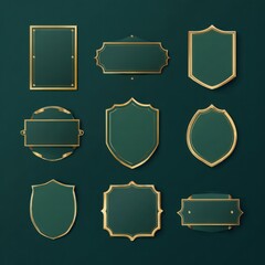 Elegant Shield and Badge Frames for Holiday Offers Display