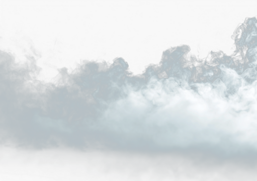 Light vapor swirls gently on a clear background, forming realistic smoke and fog textures. Perfect for design, illustrations, and atmospheric effects. Enhances visual depth. PNG