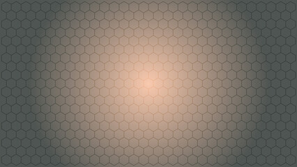 Abstract Honeycomb Background with Light Gradient for Digital Art Design