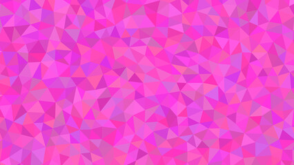 Pink Polygon Geometric Background with Triangle Shapes in Varied Shades