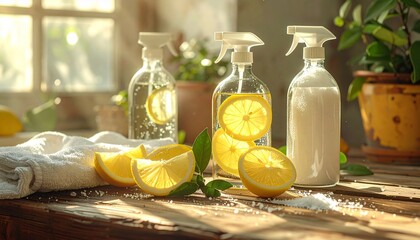 Make your home sparkle with natural lemon cleaning solutions for a fresh, healthy and vibrant living space, promoting eco friendly sustainability