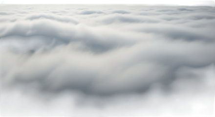 A vast expanse of fluffy clouds stretching to the horizon, creating a dreamy and ethereal landscape, with soft, muted tones of gray and white blending together in a seamless tapestry of atmospheric be