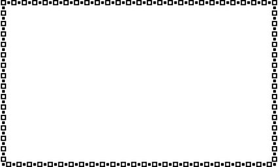 Black and white geometric pattern frame, Modern rectangular border frame