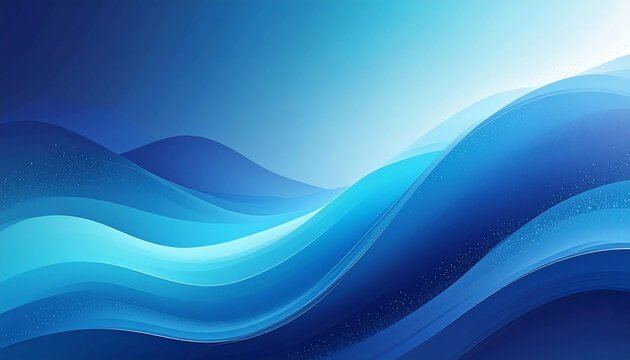 Abstract graphic art depicting smooth, flowing layers of blue in varying shades, suggestive of water or undulating forms against a light background - Powered by Adobe