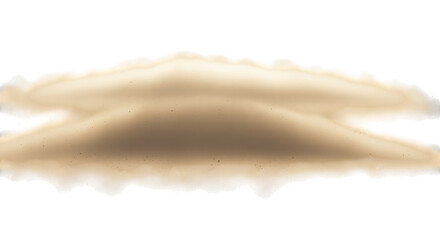 Dust cloud isolated on transparent background, a swirling mass of fine particles suspended in air, creating a hazy and textured effect, perfect for adding atmosphere and realism to designs