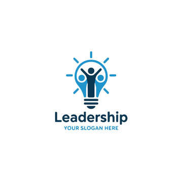 Leadership, Innovation, and Teamwork Logo: Guiding Ideas to Success