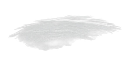 A fluffy pile of snow isolated on transparent background, perfect for winter scenes, holiday designs, or adding a touch of seasonal charm to your creative projects, offering a versatile element for va