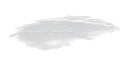 A fluffy pile of snow isolated on transparent background, perfect for winter scenes, holiday designs, or adding a touch of seasonal charm to your creative projects, offering a versatile element for va