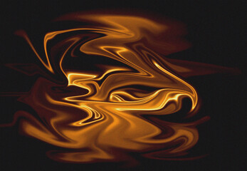 Golden Abstract Liquid Flow Background – Luxury Fluid Art Texture for Modern Design