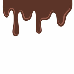 chocolate drip vector, choco melted, hot cocoa flow, sweet dessert vector, milk drop illustration, brown liquid wave, melting chocolate cartoon,