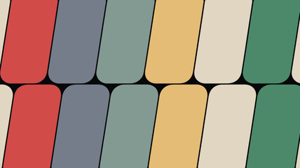 Abstract background featuring rounded rectangles arranged in a tiled pattern with muted colors