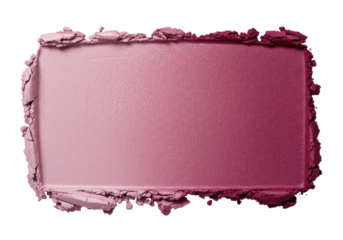 Ombre blush isolated on transparent background, pink and burgundy gradient makeup powder for beauty and cosmetics