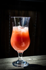 fresh drink on hot summer