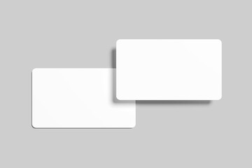 Fototapeta premium Realistic blank business card illustration for mockup