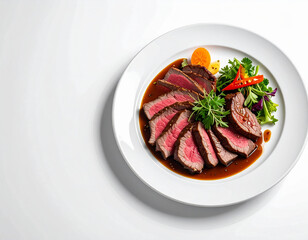 Deliciously crafted beef dish served with vibrant vegetables for a festive holiday celebration