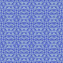 和柄の桑の葉模様で青色系