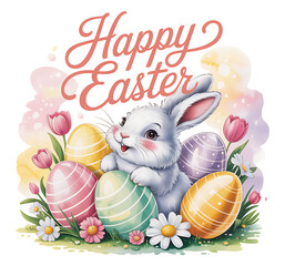 Happy Easter Bunny,Happy easter social media post,Happy easter day background,holiday, celebration, decoration, spring, happy, egg, season, colorful, poster, traditional, easter, greeting, background,