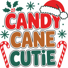 CANDY CANE CUTIE T-Shirt design